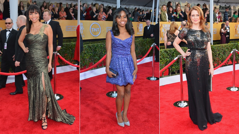 Illustration for article titled Classic Glamour and Fugly Failures at the SAG Awards